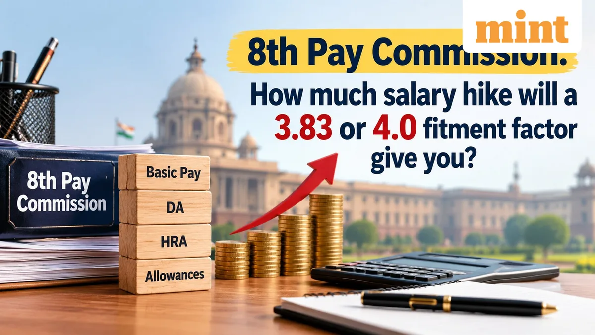 8th Pay Commission: How much will salaries rise if fitment factor is 3.83 or 4.0? Check calculations