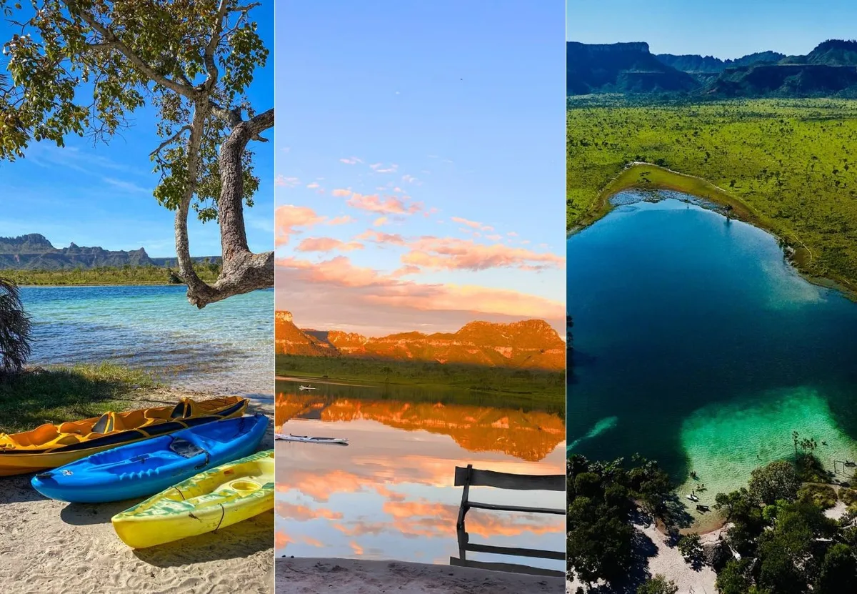Lagoa conhecida como ‘Espelho d’Água’ encanta pelas belezas naturais no interior do TO; VÍDEO