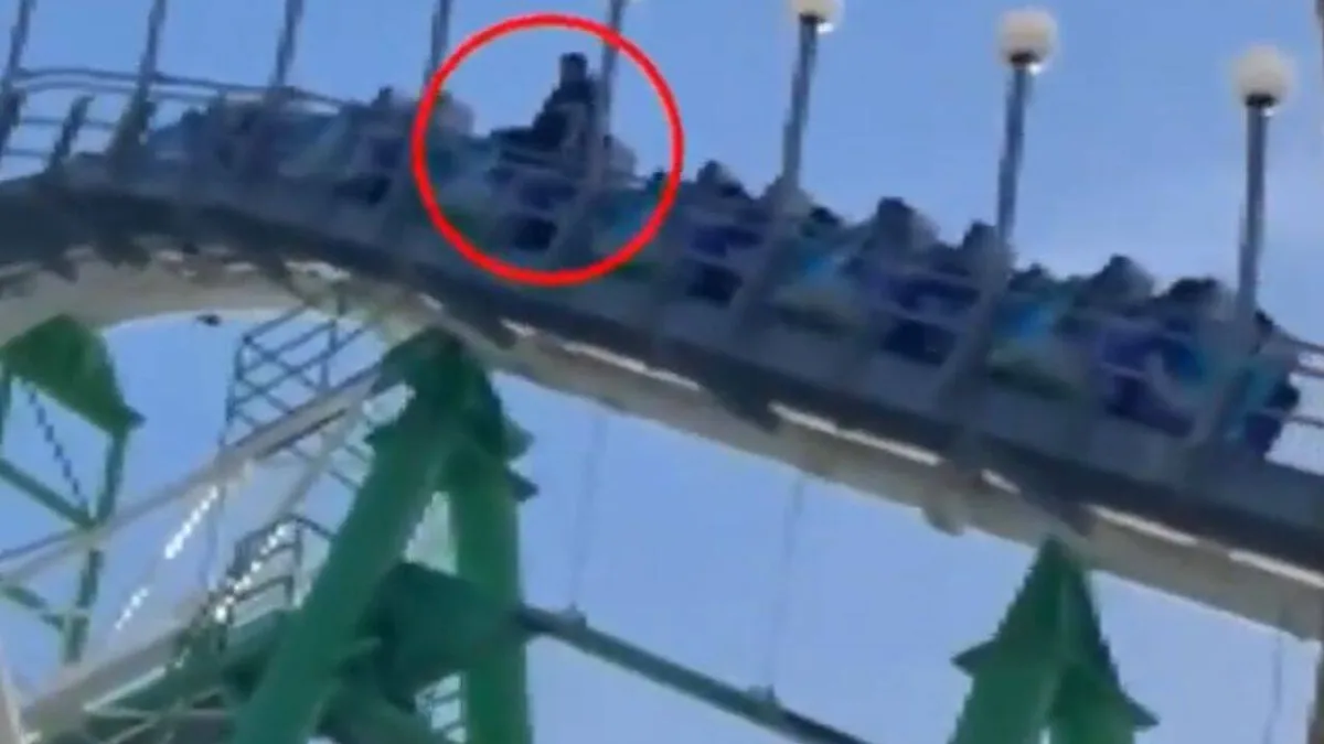 'His blood splattered over everybody': US man dies after falling from roller coaster ride