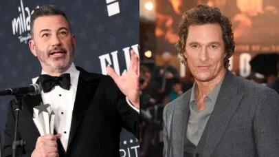 Jimmy Kimmel relembra momento inusitado com Matthew McConaughey no Emmy: ‘Seu pênis está para fora?’