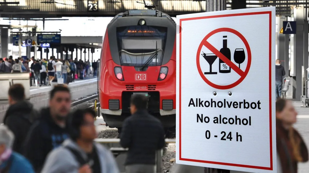 Neue Regel: Alkohol an allen Bahnhöfen ab heute verboten