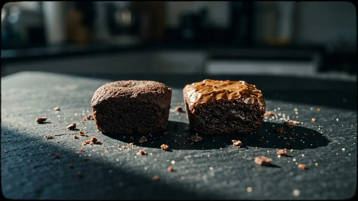 A casquinha brilhante do brownie não depende só do forno porque parte da diferença começa no açúcar dissolvido antes de assar