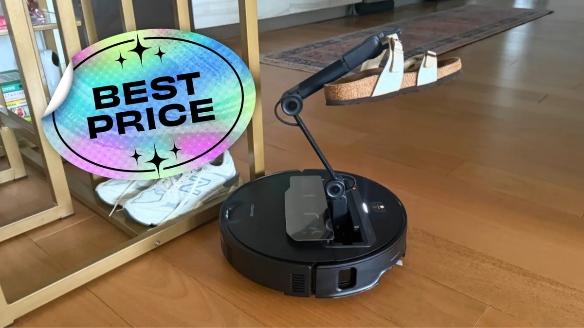 The Roborock Saros Z70 robot vacuum and mop with a grabby arm is finally back under $1,000