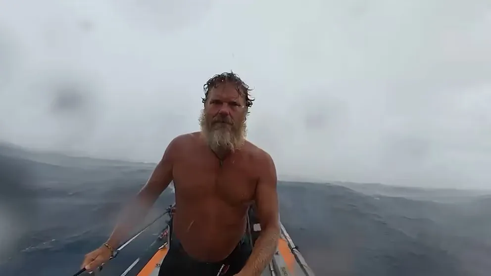 Dave Bell: el ex Infante de la marina británica que está cerca de completar un récord a remo entre dos continentes (FOTOS)