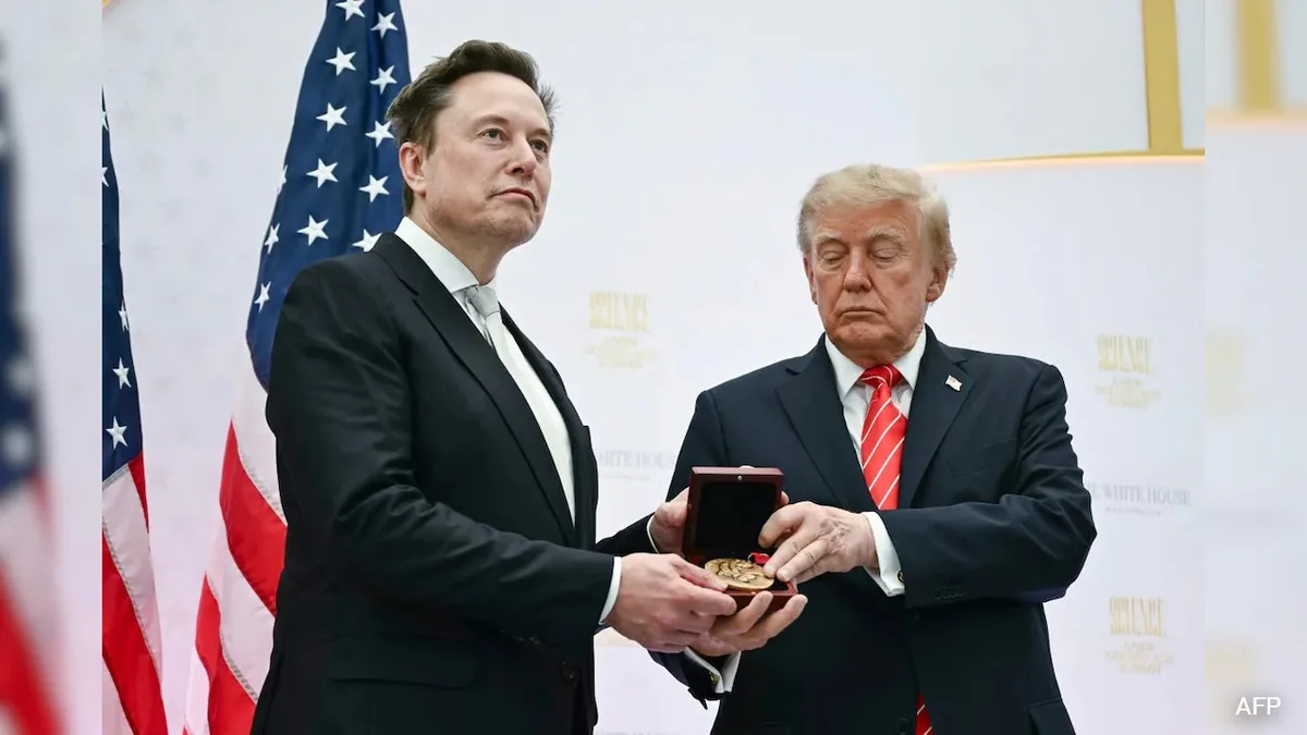Trump Honours Elon Musk With Science Medal, Calls Him "Modern Day Thomas Edison"