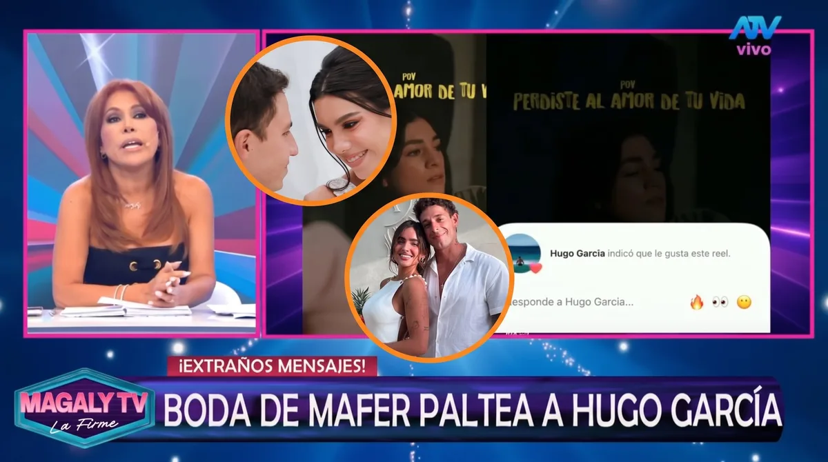 Magaly Medina advierte posible crisis entre Hugo García e Isabella Ladera tras el ‘sé feliz’ que publicó justo en la boda de Mafer Neyra