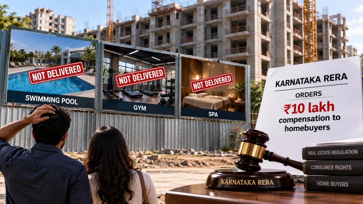4 buyers paid Rs 2.08cr each for flats, but pool, gym missing; RERA orders Rs 10L