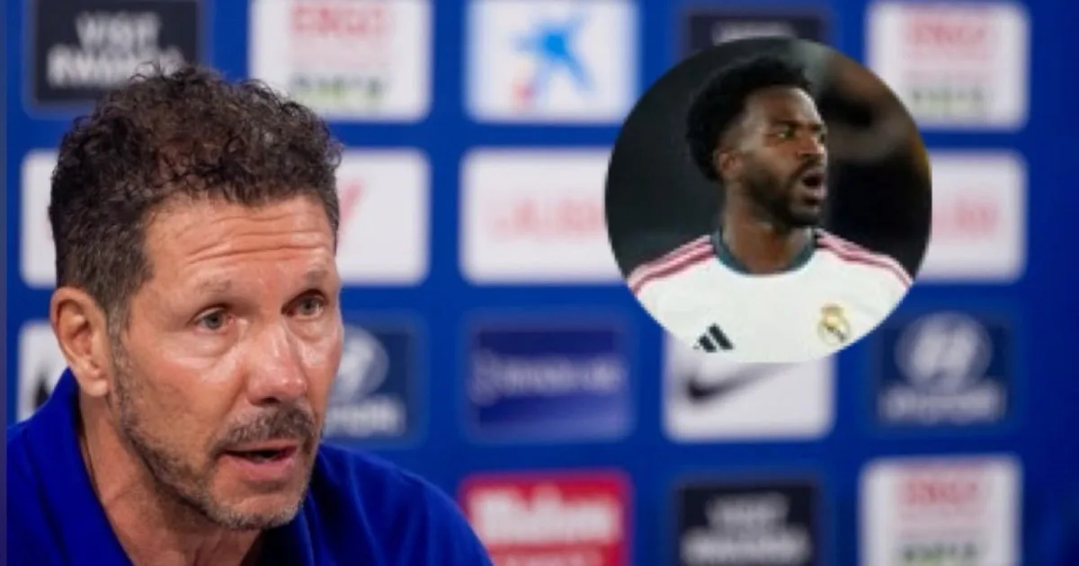La particular respuesta de Simeone sobre la sanción que recibió Vinicius por tirarle del pelo a un rival