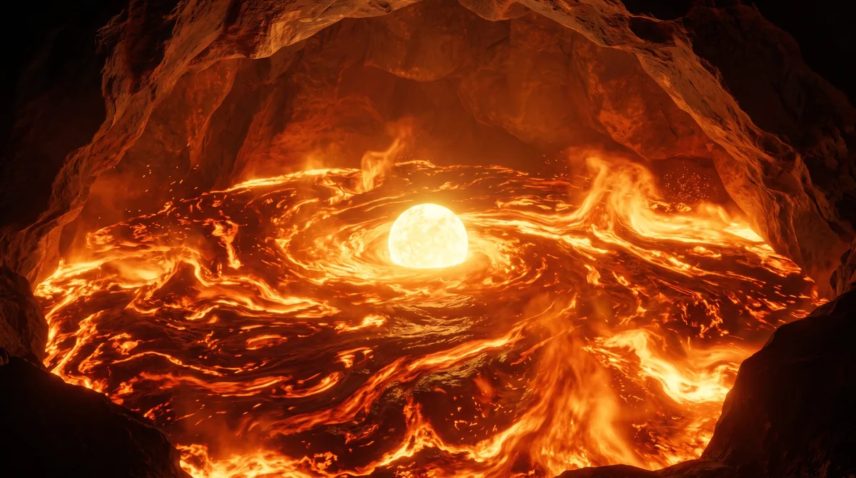 O núcleo externo da Terra é um oceano de metal líquido cujo volume é aproximadamente igual ao de Marte