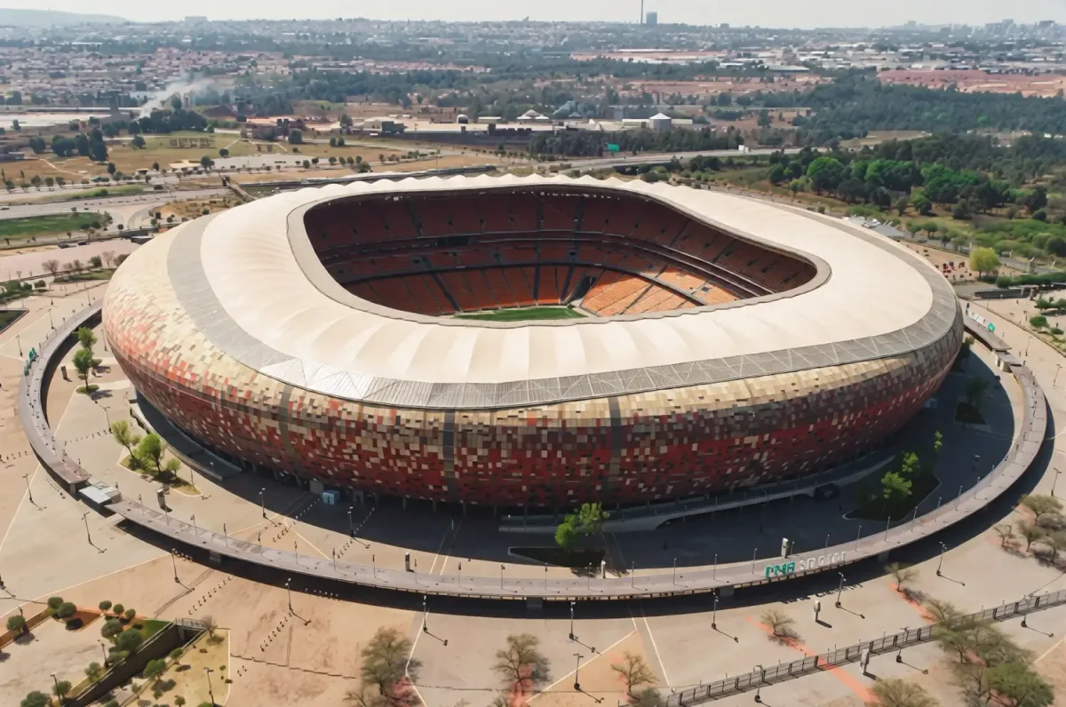 Dressing FNB Stadium in Soweto robes