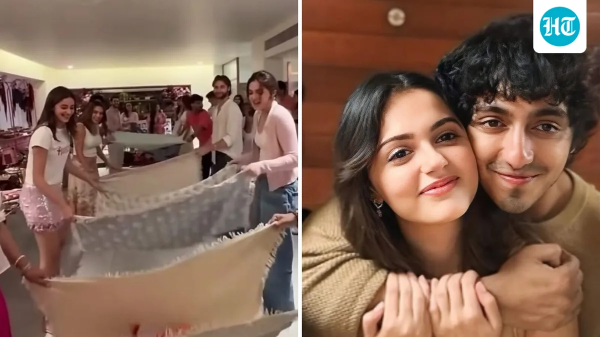 Aneet Padda joins Ahaan Panday and Ananya Panday for a fun game at Alanna Panday's baby shower, internet gushes: 'They are so domestic'. Watch