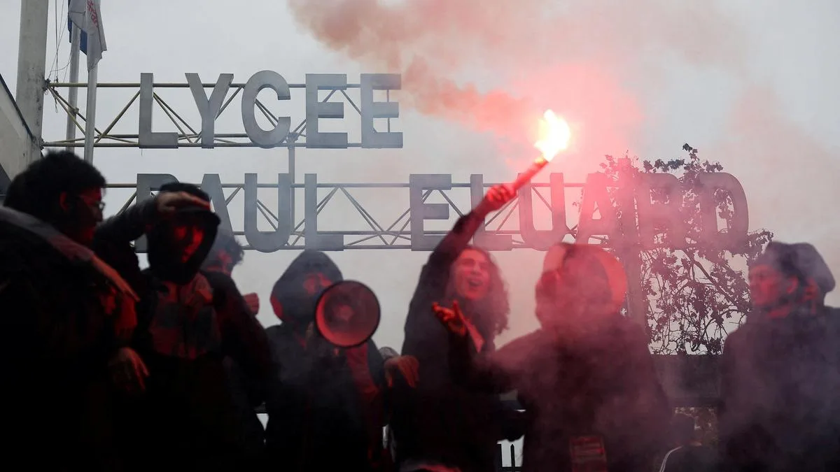 Paris police chief says student protest movement out of control, urges peaceful action