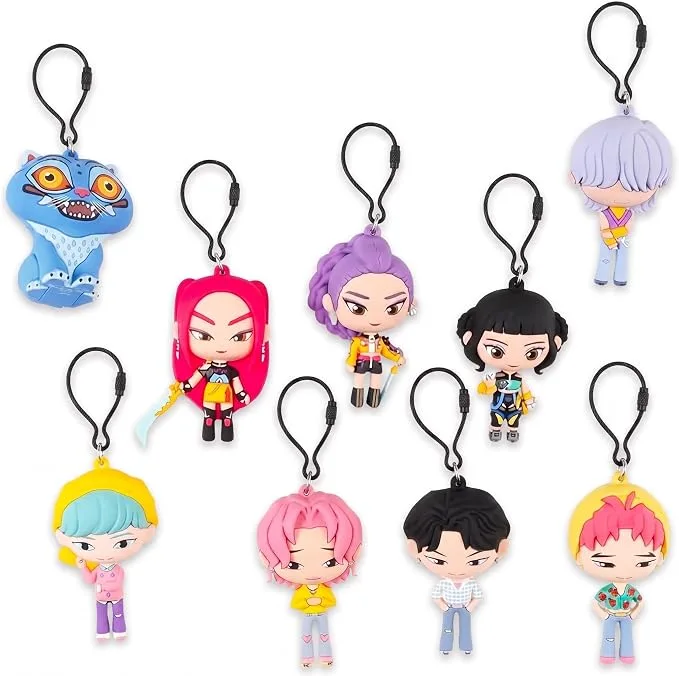 These ‘KPop Demon Hunters’ Blind Bag Collectible Figurines Double as Backpack Charms