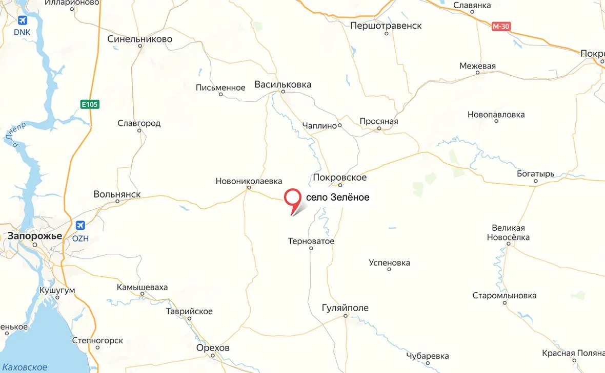 Армия России заняла Зеленое в Запорожской области