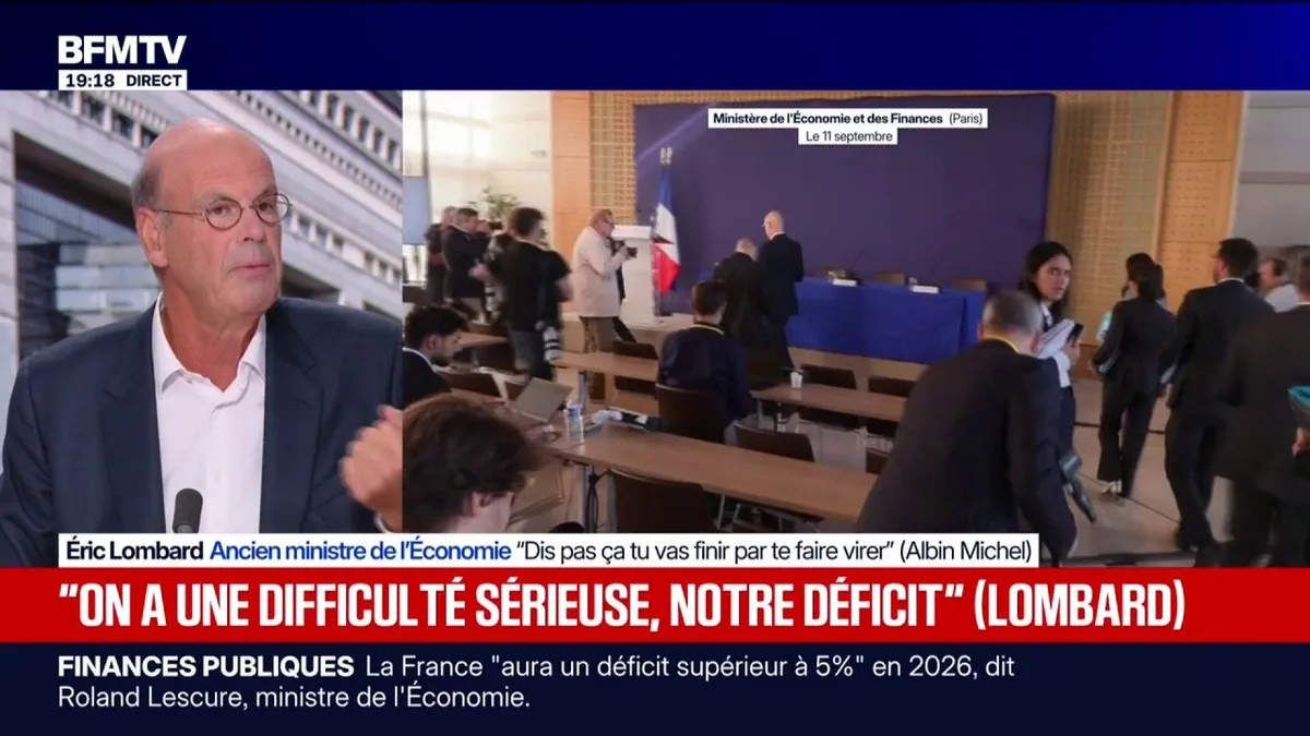 Budget: "On a une difficulté sérieuse qui est celle de notre déficit", explique Éric Lombard, ancien ministre de l'Économie
