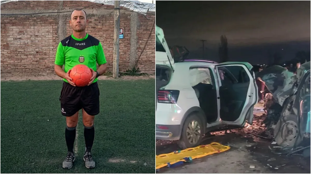 “Pensar que ayer nos dirigió”: los degarradores mensajes de despedida al ábitro que murió en un choque frontal en Mendoza