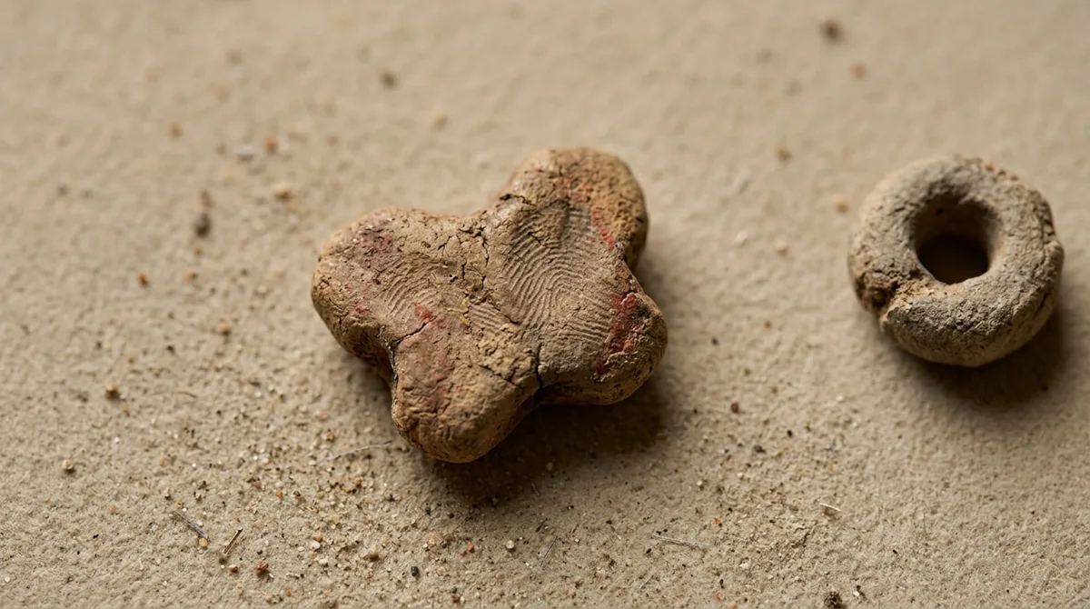Um anel minúsculo de argila guardou pistas da infância há 12 mil anos, revelando que crianças também produziam adornos natufianos