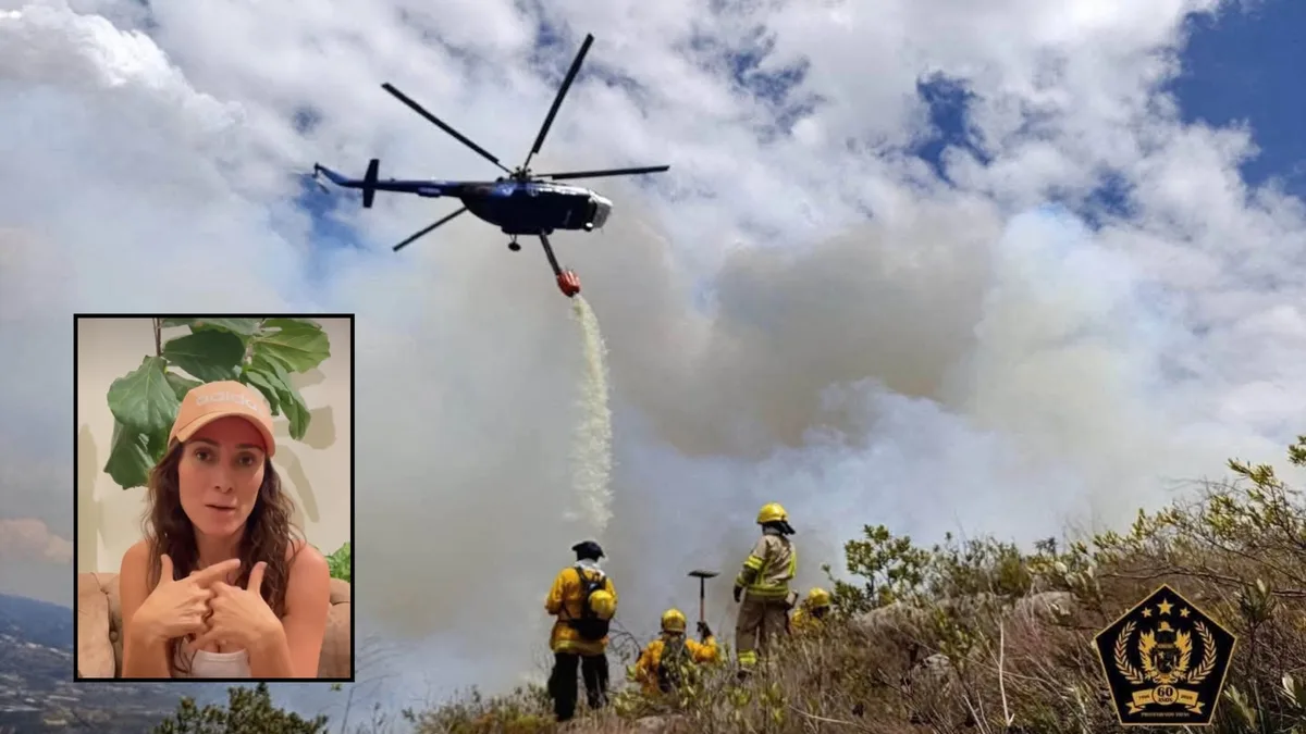 La actriz Ana María Medina hizo urgente llamado por la propagación del fuego en los incendios en Villa de Leyva: “Necesitamos la ayuda del Gobierno Nacional”