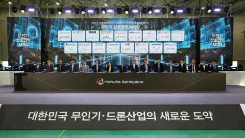 한화, 'K-무인기' 생태계 구축한다…국내 기업 43곳과 업무협약