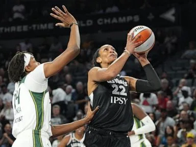 Wilson scores 30 points as the Aces beat the Storm 98-77