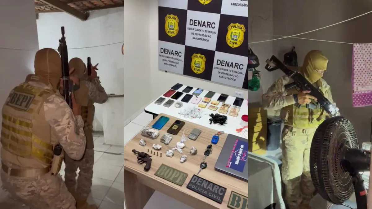Sete suspeitos são presos em operação contra tráfico de drogas em Teresina