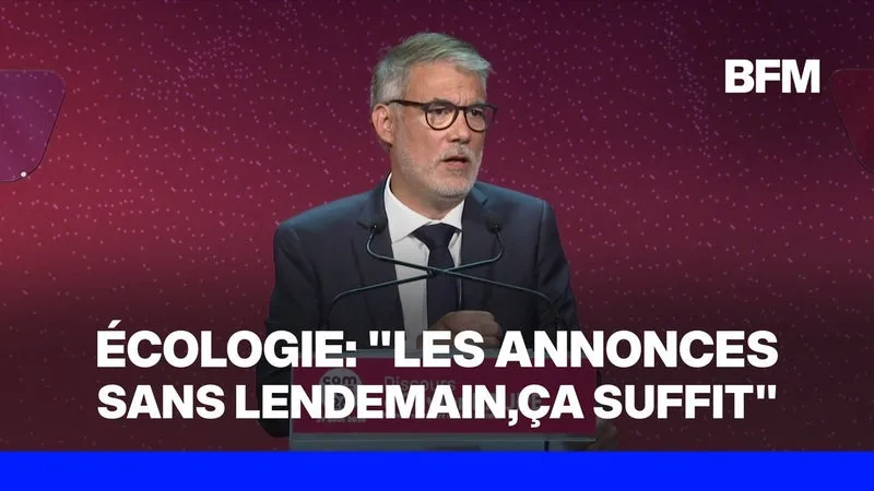 Pour Olivier Faure, premier secrétaire du PS, "l'heure du socialisme écologique a sonné"