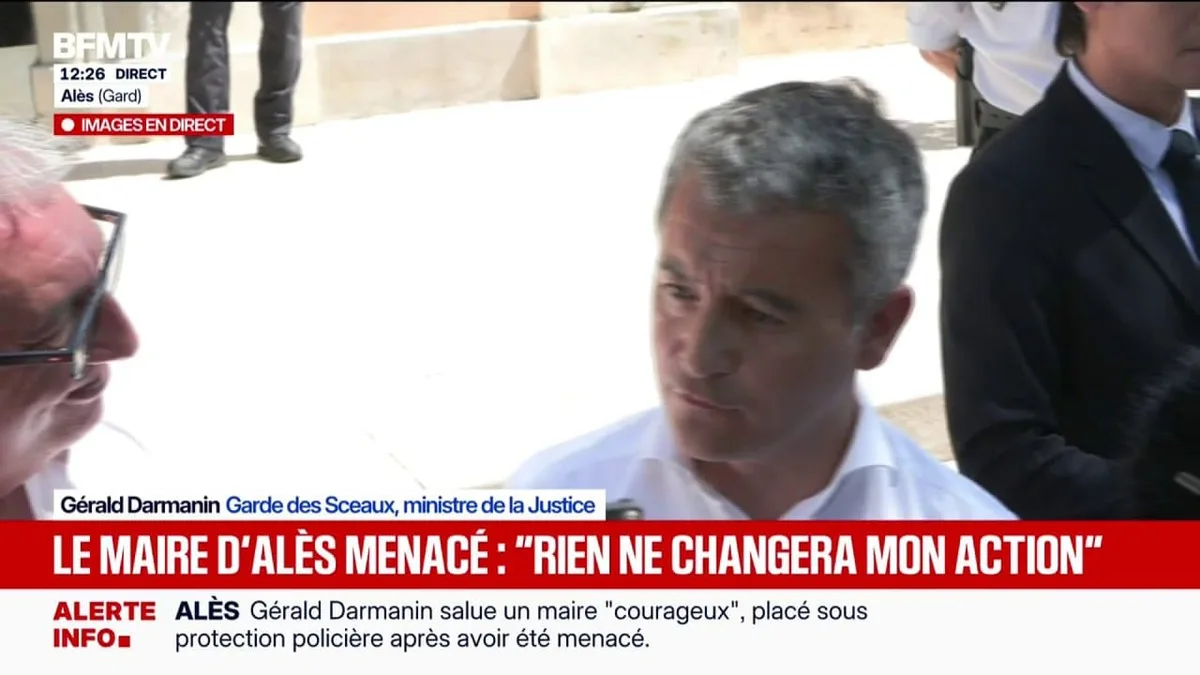 Menaces de la DZ Mafia contre le maire d'Alès: "L'enquête progresse", affirme Gérald Darmanin