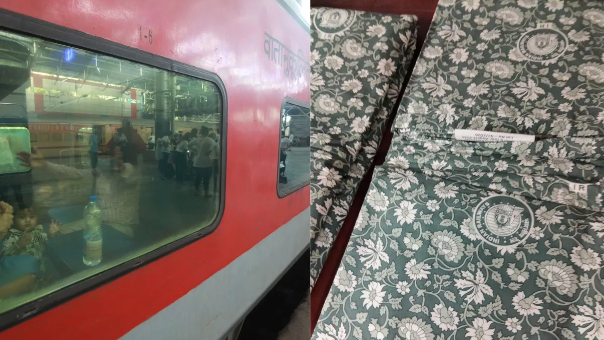 Howrah-New Delhi Rajdhani Express replaces blankets with floral comforters in First AC