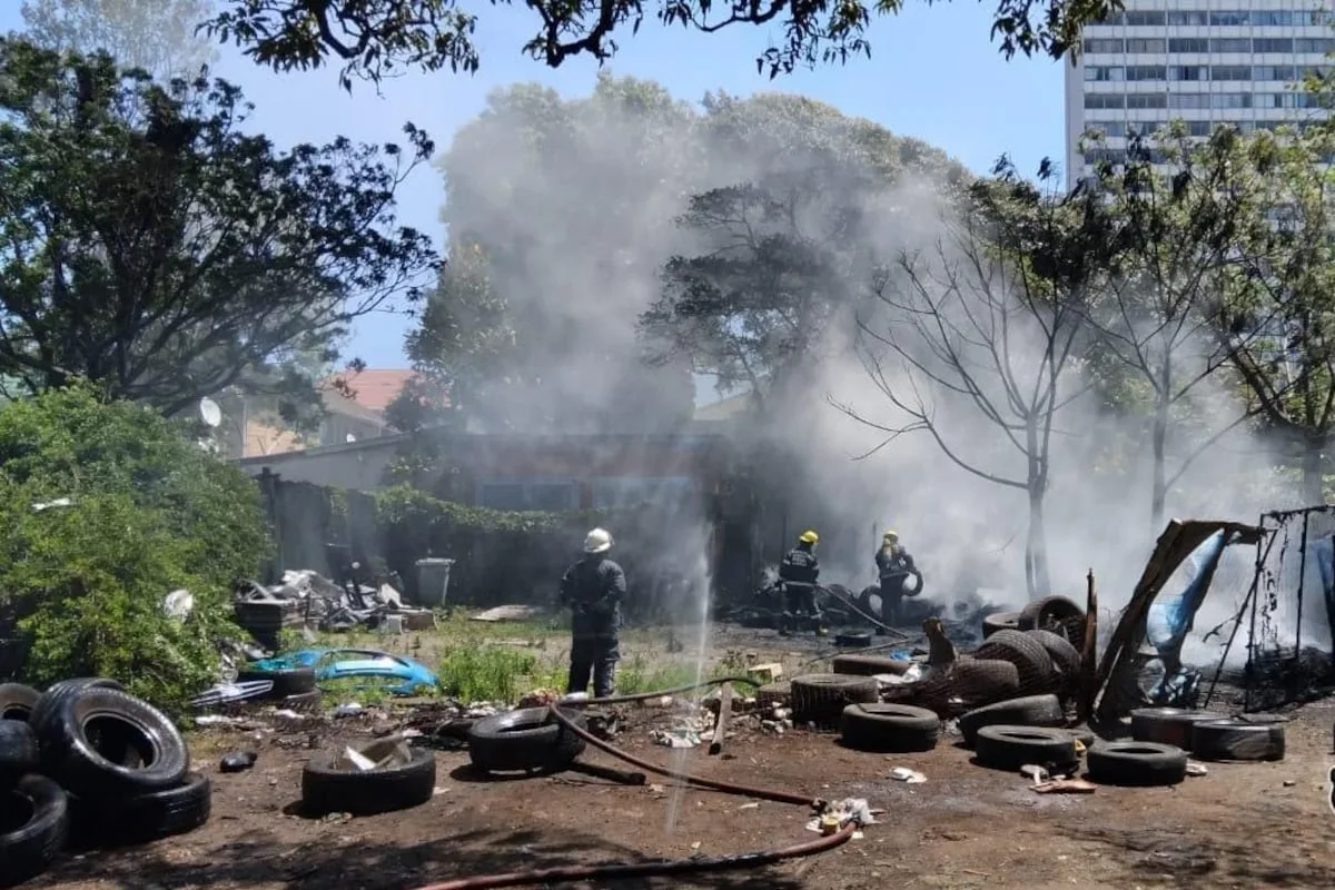 WATCH | Protesters set scrapyard alight and march into Durban CBD