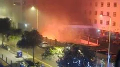 Seaside hotel evacuated after fire overnight