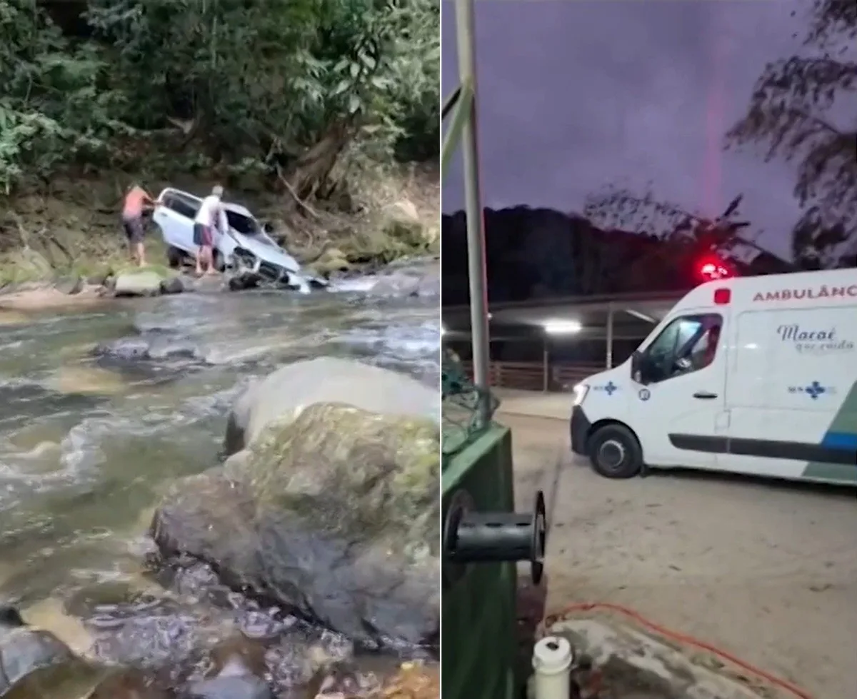 Motorista de app cai de penhasco e é retirado do carro com vida dois dias depois em Macaé