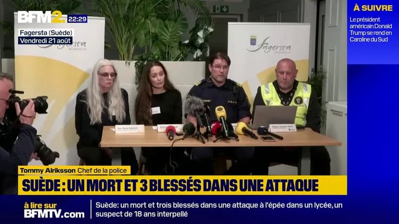 Suède: un mort dans l'attaque à l'épée dans un lycée, annonce la police