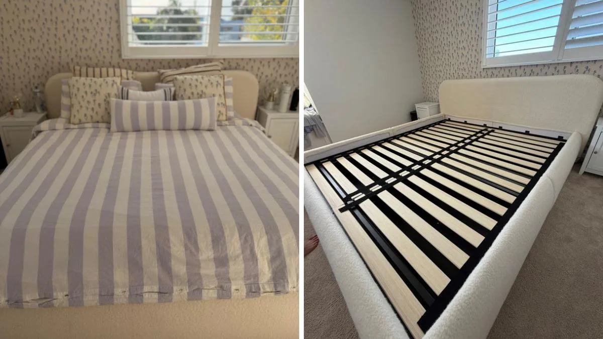 7You Editor swaps out old bed frame for modern washable model by Cozey that’s perfect for an elevated look