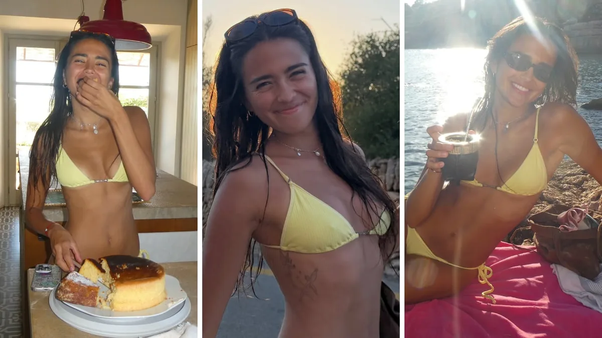 Las fotos playeras de Maia Reficco en Mallorca, en medio de rumores de separación de Franco Colapinto