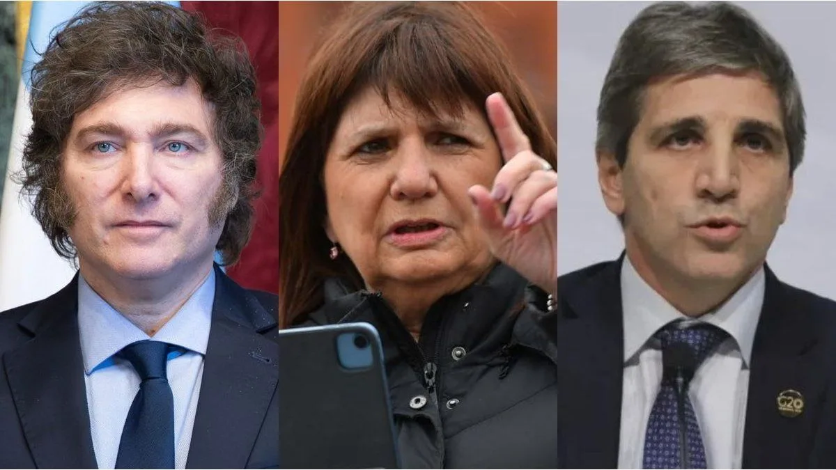 Grieta en el Gabinete: el reto de Javier Milei para Luis Caputo y Patricia Bullrich