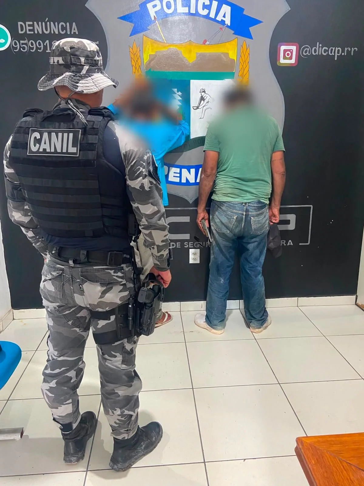 Homens que deveriam estar em prisão domiciliar são flagrados em área de tráfico em Boa Vista