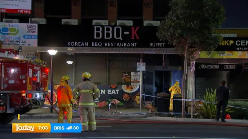Teen hospitalised after fire at Korean BBQ restaurant