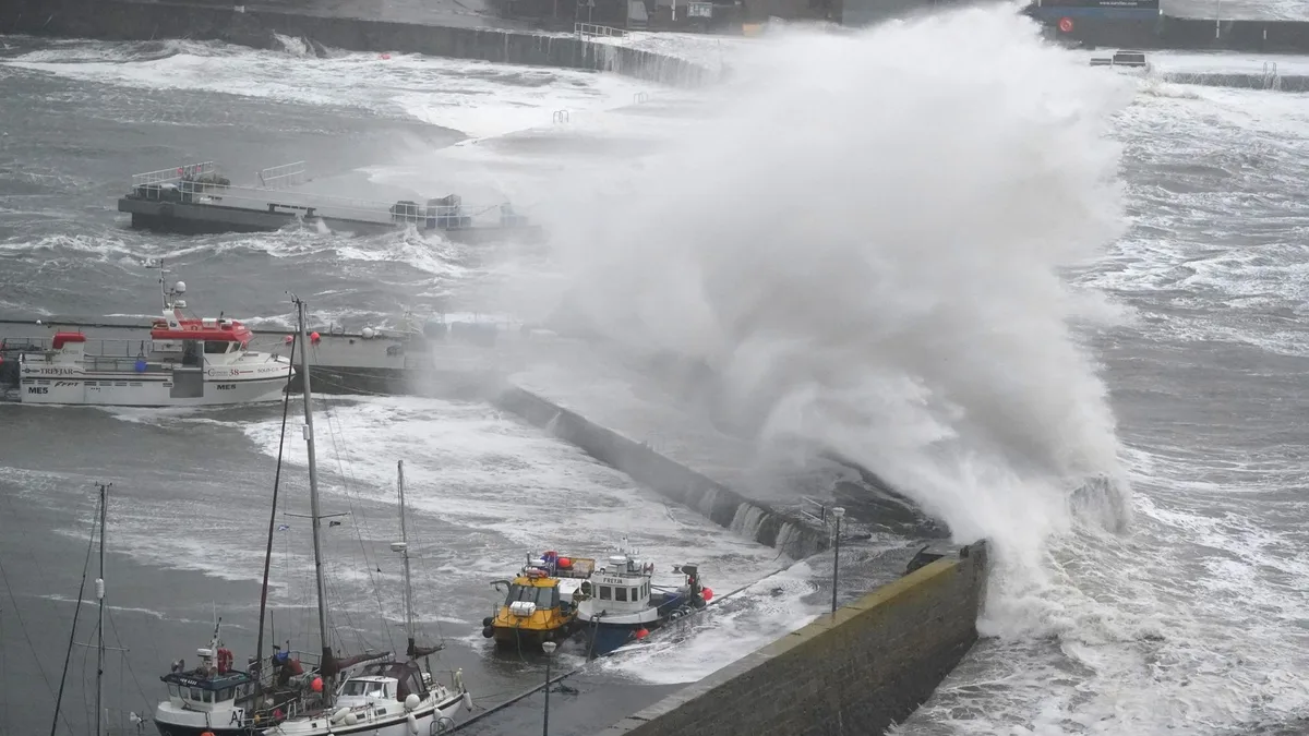 Winds up to 70mph predicted as weather warning comes into force