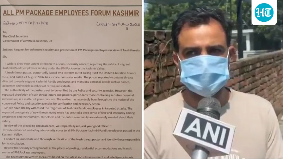 Kashmiri Pandit employees seek protection in J&K after threat letter: ‘Neither scared nor running this time’
