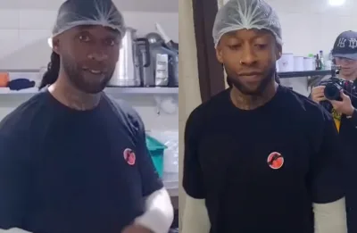 Ty Dolla $ign aproveita passagem pelo Brasil para fritar batatas e fazer pizza em Curitiba
