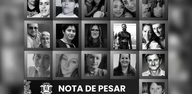 Prefeitura divulga fotos de passageiros de ônibus mortos em acidente no PR
