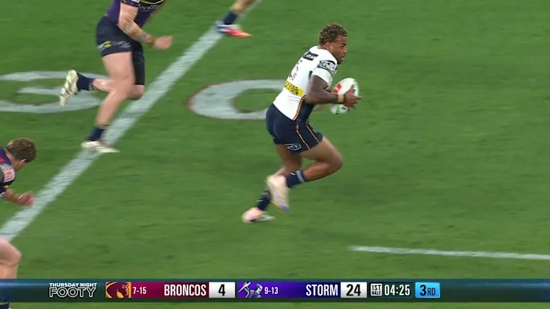 Mam pounces and runs 70 metres to score