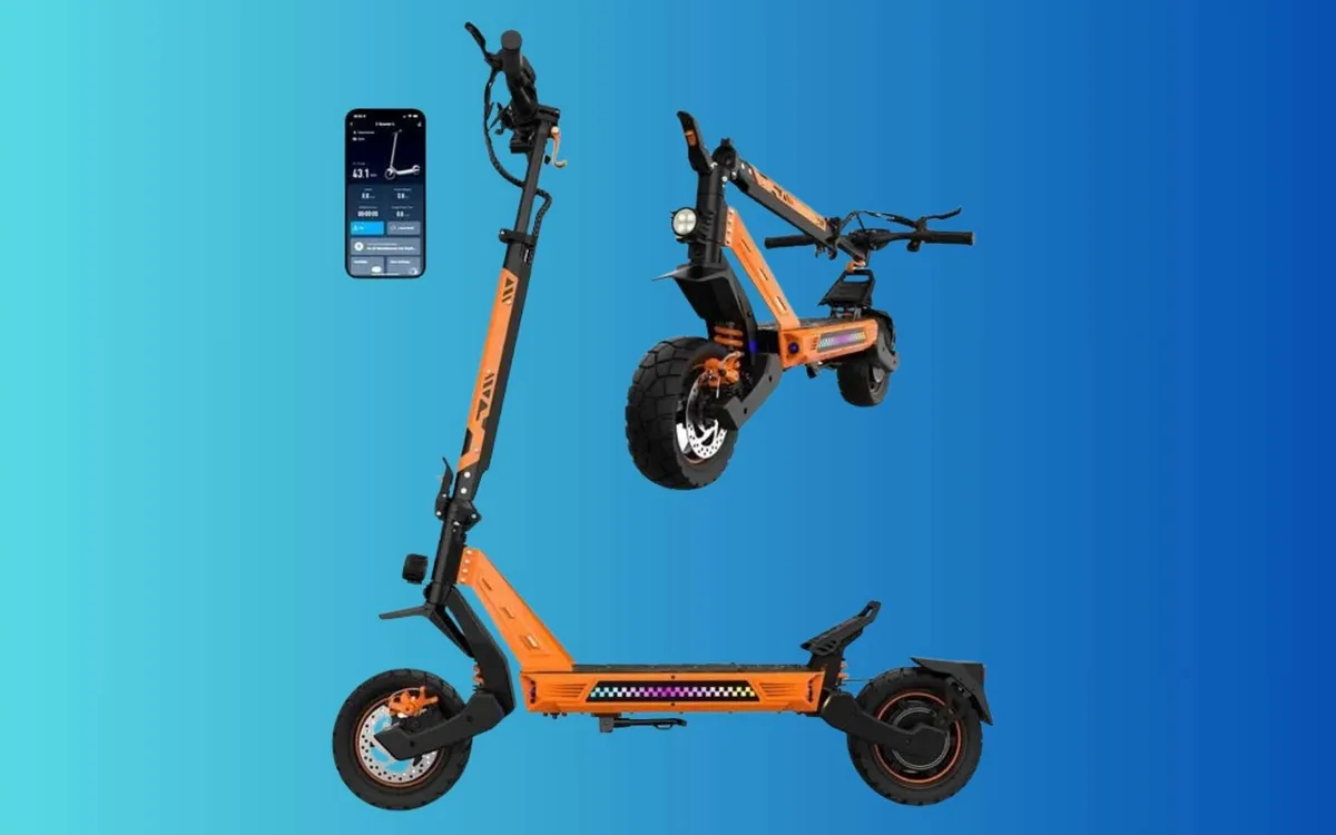 Son moteur affiche 1200 W, son prix perd 160 € : cette trottinette électrique frappe fort