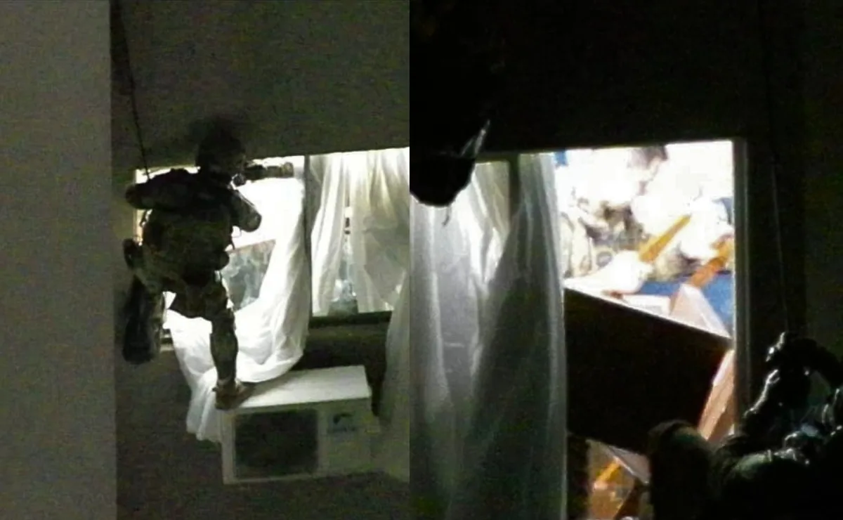 Vídeo! Drone registra ação do BOPE no resgate de idosos mantidos reféns por homem em surto; assista