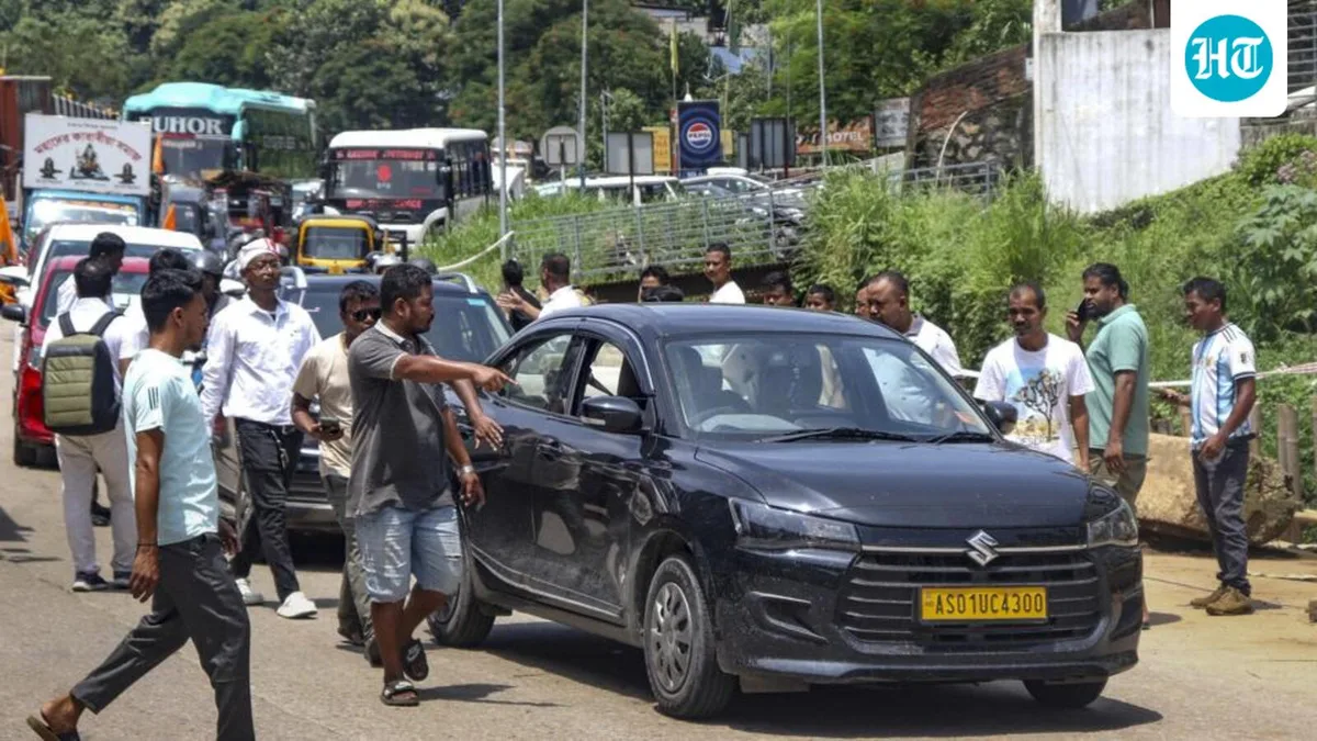 Assam cab operators continue highway blockade over Shillong violence despite CMs’ talks