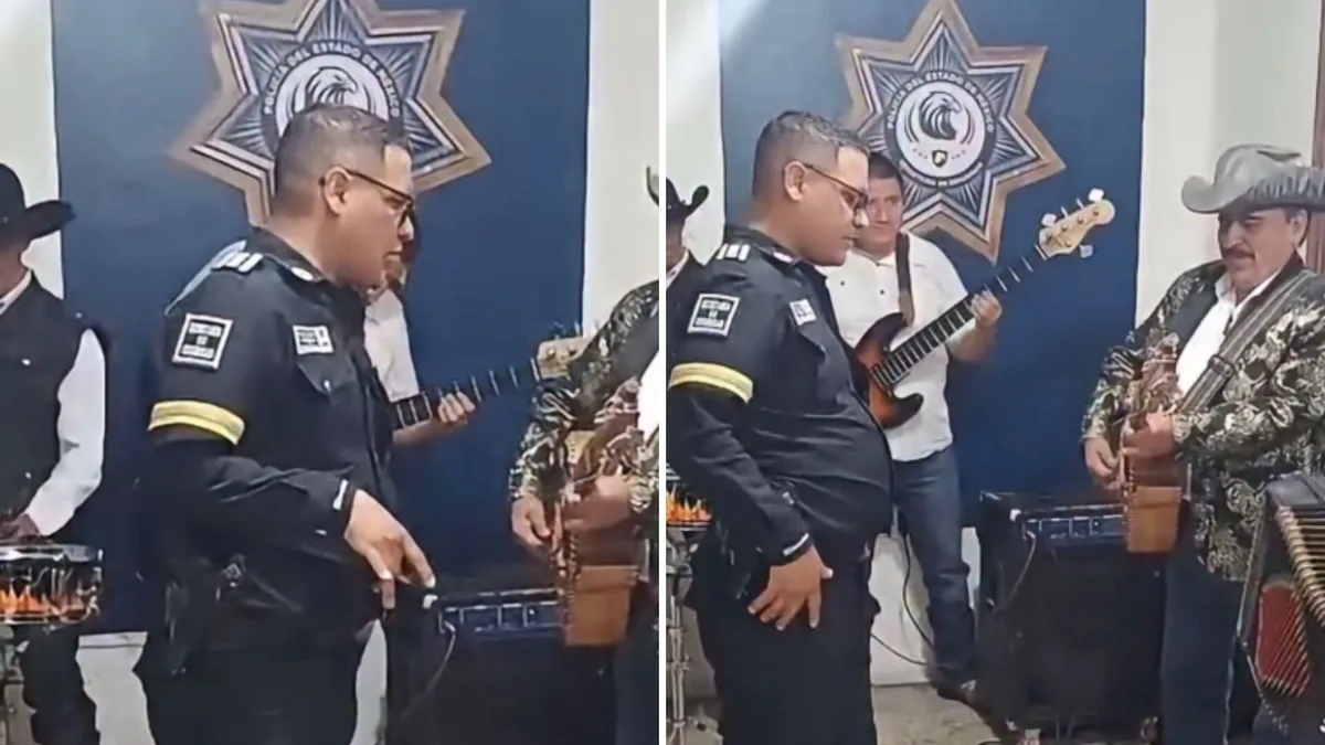 Mando policial del Edomex es destituido tras aparecer en presunta fiesta con grupo norteño dentro de una base
