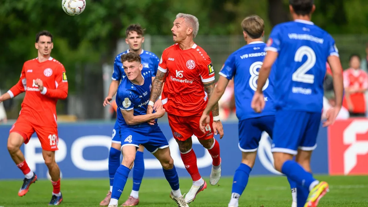 DFB-Pokal: Kein Pokal-Coup von Krieschow: Mainz locker in zweiter Runde