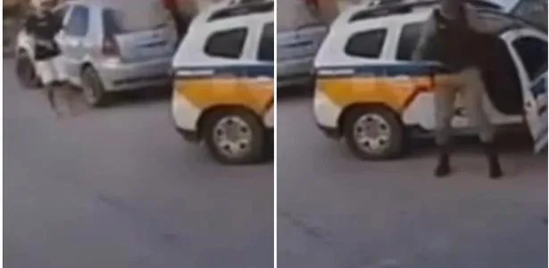 PM chuta adolescente que estava 'dando grau' com moto em MG