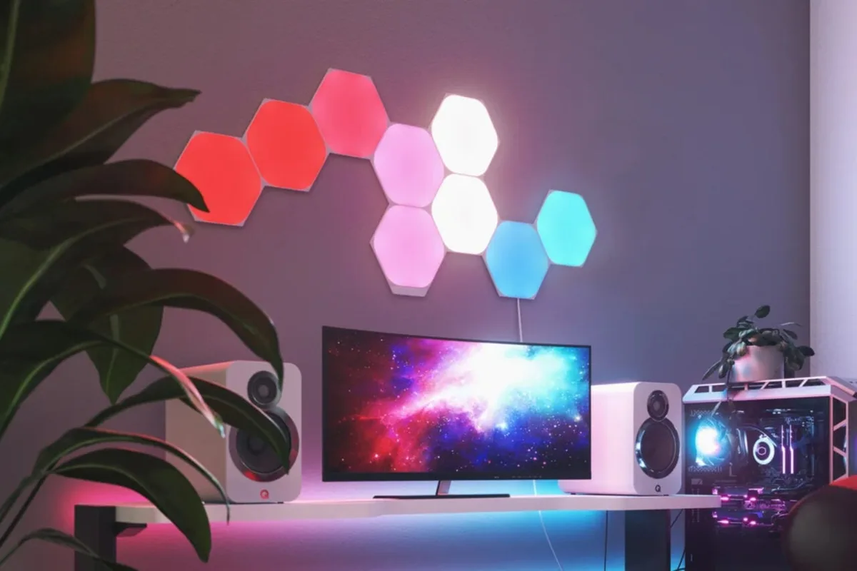 The Philips Hue Ecosystem Now Includes Sonos and Nanoleaf Shapes