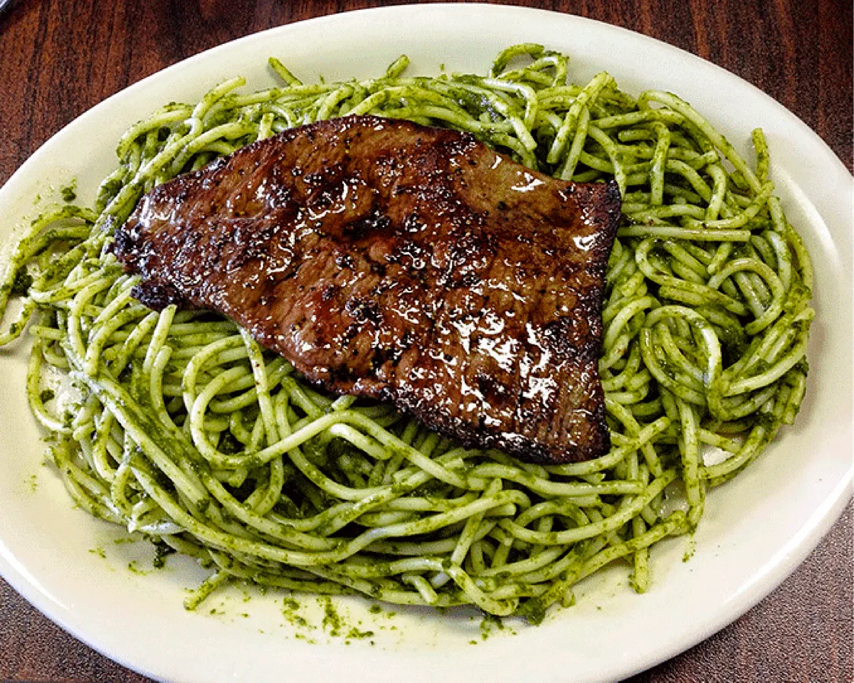 Receta tallarines verdes